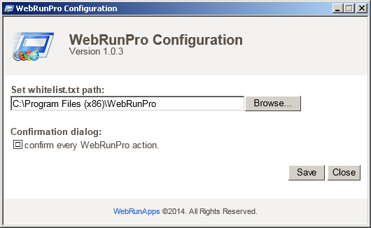 WebRunPro screenshot